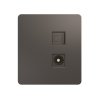 KR-78-0722-2 Розетка ROUND компьютерная RJ45 кат6 + TV с/у