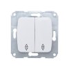 Kranz KR-78-0207 DEA Выключатель (переключатель) 2кл прох. с/у 10А