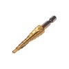 Kranz KR-12-6615 Сверло ступенчатое, 4-5-6-7-8-9-10-11-12мм, Р6М5, ТИТАН