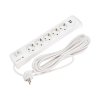 Kranz 13-4701 Фильтр сетевой 5 гнезд, 5м, 3х1,5мм?, с автовыкл