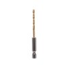 Kranz KR-91-5502 Сверло по металлу, 3мм, Р6М5, ТИТАН, шестигранный хвостовик