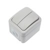 Kranz KR-78-0833 Выключатель двухклавишный Mini OG OG IP54, о/у