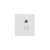 KR-78-0722-1 Розетка ROUND компьютерная RJ45 кат6 + TV с/у