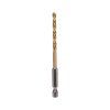 Kranz KR-91-5505 Сверло по металлу, 4,5мм, Р6М5, ТИТАН, шестигранный хвостовик