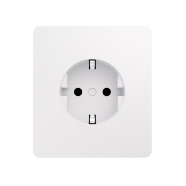 Фотография товара 'KR-78-0701-1 Розетка ROUND 1-ая с/з с/у, со шторками 16А'