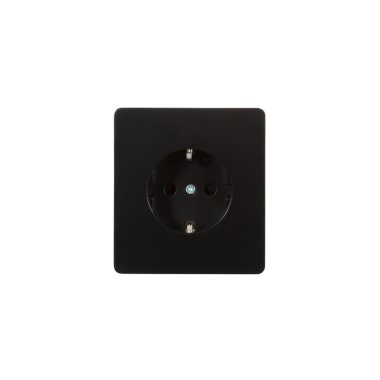 Фотография товара 'KR-78-0701-3 Розетка ROUND 1-ая с/з с/у, со шторками 16А'