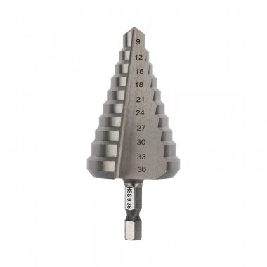 Фотография товара 'Kranz KR-12-6604 Сверло по металлу ступенчатое 9,0-36,0 мм 110 mm'