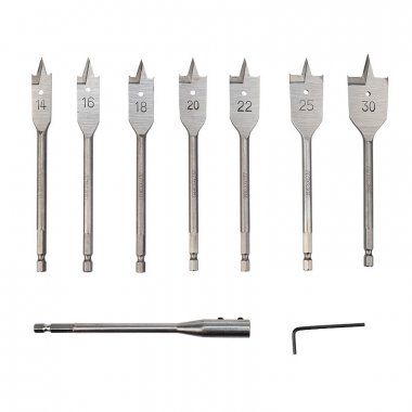 Фотография товара 'Kranz KR-91-0762 Набор сверл перовых по дереву 9 предметов'