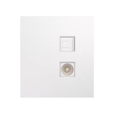 Фотография товара 'KR-78-0722-4 Розетка STRONG компьютерная RJ45 кат6 + TV с/у'