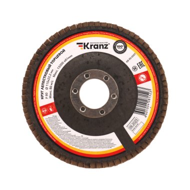 Фотография товара 'Kranz KR-90-0007 Круг лепестковый торцевой, P80, 115х22,2мм'