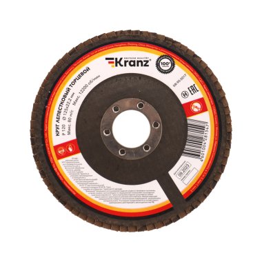 Фотография товара 'Kranz KR-90-0017 Круг лепестковый торцевой, P120, 125х22,2мм'