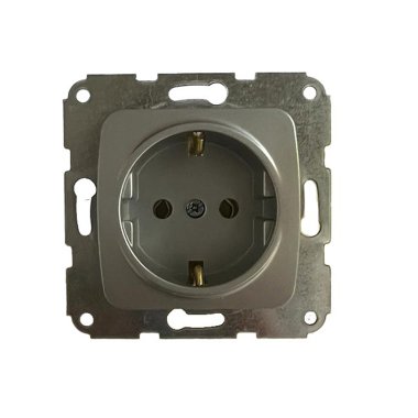 Фотография товара 'KR-78-0271 DEA Розетка 1-ая с/з с/у 16А мех'