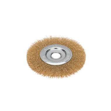 Фотография товара 'Kranz KR-91-1232 Щетка дисковая для УШМ, витая латунированная проволока, 150мм'