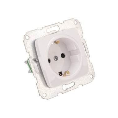 Фотография товара 'Kranz KR-78-0215 DEA Розетка 1-ая керамика с/з с/у 16А'