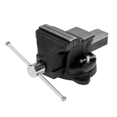 Фотография товара 'Kranz KR-12-5101 Тиски слесарные 100мм, поворотные, с наковальней'