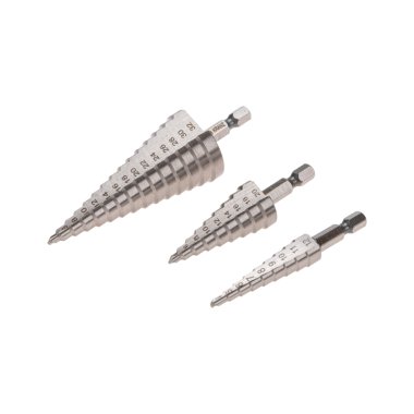 Фотография товара 'Kranz KR-12-6620 Набор ступенчатых сверл, 4-12,4-20,4-32мм, HSS-TiN, ТИТАН'