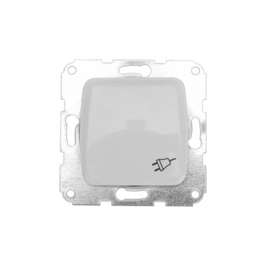 Фотография товара 'Kranz KR-78-0213 DEA Розетка 1-ая с/з с крышкой с/у 16А'