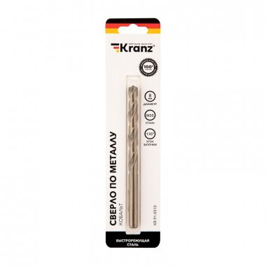 Фотография товара 'Kranz KR-91-0510 Сверло по металлу 8х117х75 мм'