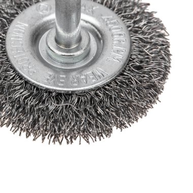 Фотография товара 'Kranz KR-91-1245 Щетка дисковая для дрели, витая стальная проволока, 75мм'