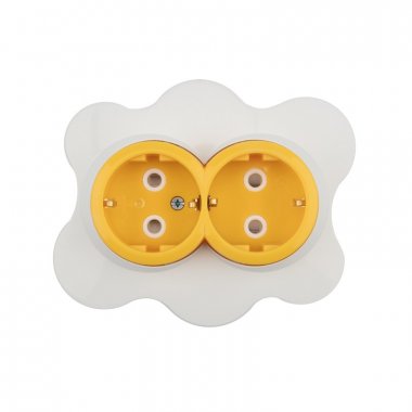 Фотография товара 'Kranz KR-78-0632 Розетка двойная HAPPY Яичница'