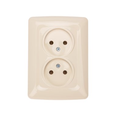 Фотография товара 'Kranz KR-78-0249 DEA Розетка 2-ая керамика б/з с/у 10А'