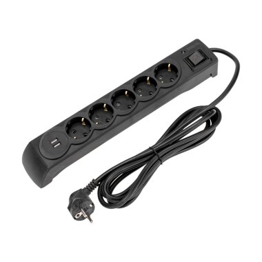 Фотография товара 'Kranz 13-4702 Фильтр сетевой 5 гнезд, 3м, 3х1,5мм?'