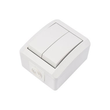 Фотография товара 'Kranz KR-78-0832 Выключатель двухклавишный INDUSTRIAL IP54, о/у'