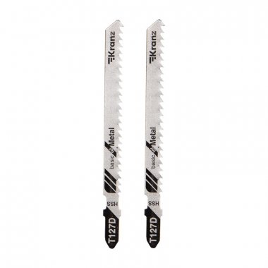 Фотография товара 'Kranz KR-92-0318 Пилка для электролобзика по мягкому металлу T127D 100 мм'