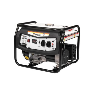 Фотография товара 'Kranz KR-16-1133Генератор бензиновый KR3300, 3,3кВт, 230В, 15л, ручной стартер'