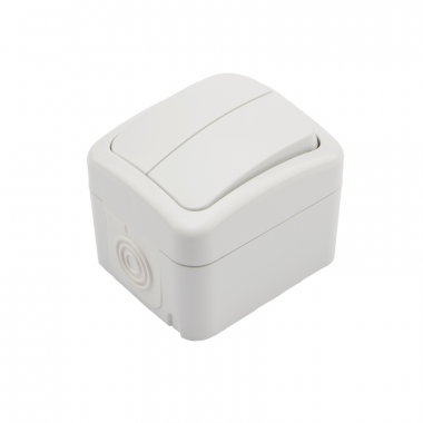 Фотография товара 'Kranz KR-78-0602 Выключатель двухклавишный Mini OG OG IP54'