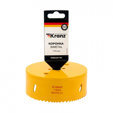 Фотография товара 'Kranz KR-92-0247 Коронка Bimetal 114 мм'