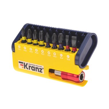 Фотография товара 'Kranz KR-92-0466 Набор бит с магнитным держателем, пластиковый кейс'