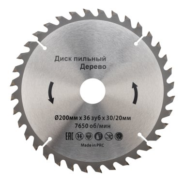 Фотография товара 'Kranz KR-92-0117 Диск пильный 200 мм х 36 зуб х 30/20 мм'