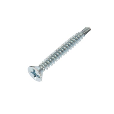 Фотография товара 'Kranz 1504-3932-1 Саморез оконный сверло, 3.9х32, белый цинк'