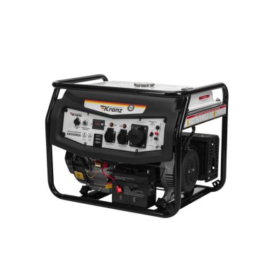 Фотография товара 'Kranz KR-16-1135 Генератор бензиновый KR5500EA, 5,5кВт, 230В, 25л, коннектор автоматики'