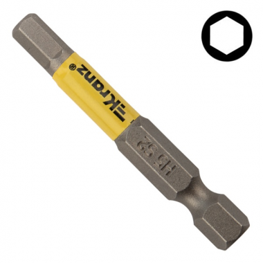 Фотография товара 'Kranz KR-92-0423-1 Бита шестигранная для шуруповерта HEX5х50 мм'