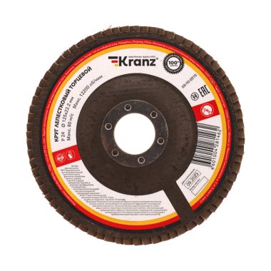 Фотография товара 'Kranz KR-90-0010Круг лепестковый торцевой, P24, 125х22,2мм'