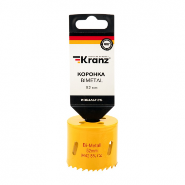 Фотография товара 'Kranz KR-92-0227 Коронка Bimetal 52 мм'