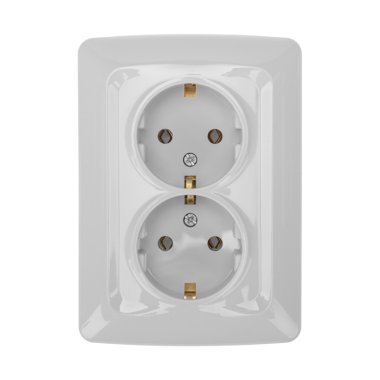 Фотография товара 'Kranz KR-78-0218 DEA Розетка 2-ая с/з с/у 16А'