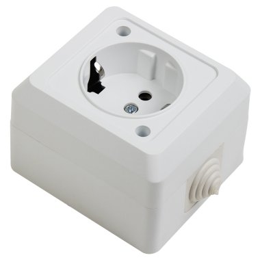 Фотография товара '78-0515 Розетка штепсельная влагозащищенная открытой установки c/з 16 А IP44'