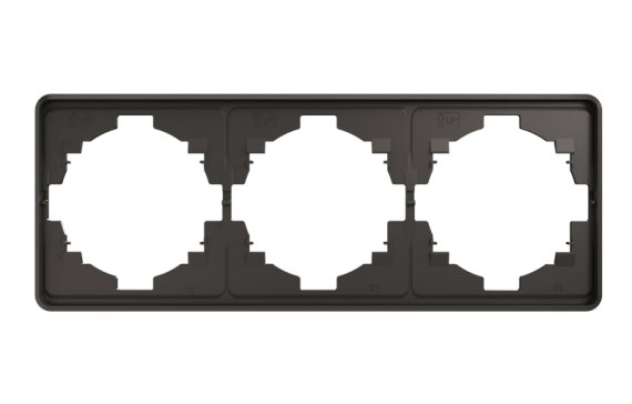 Фотография товара 'KR-78-0753-2 Рамка ROUND 3-постовая'