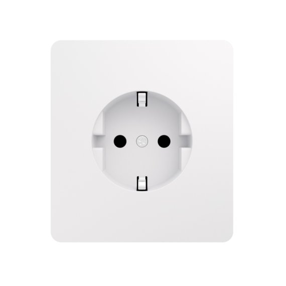 Фотография товара 'KR-78-0701-1 Розетка ROUND 1-ая с/з с/у, со шторками 16А'