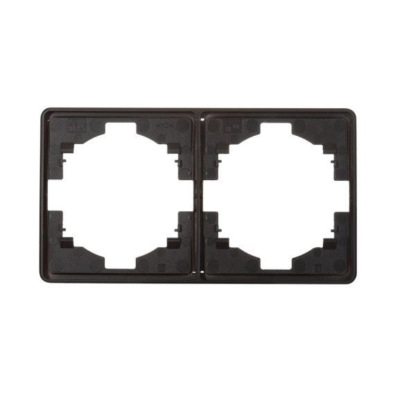 Фотография товара 'KR-78-0752-3 Рамка ROUND 2-постовая оникс'