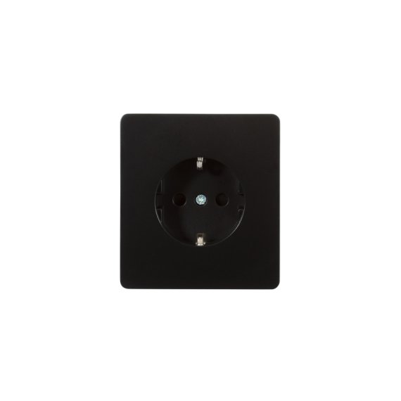 Фотография товара 'KR-78-0701-3 Розетка ROUND 1-ая с/з с/у, со шторками 16А'