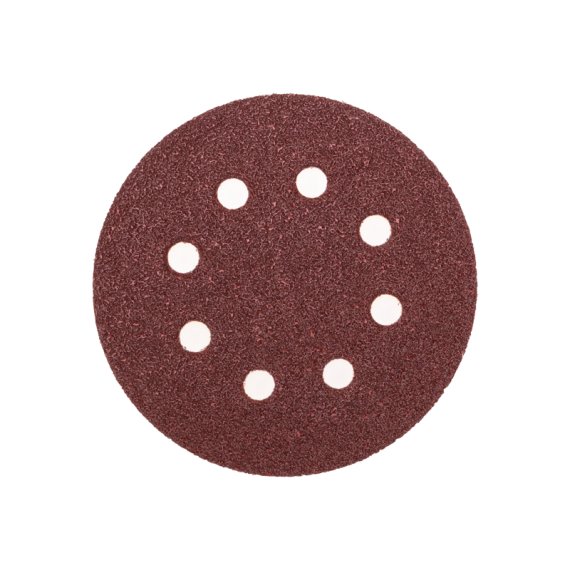 Фотография товара 'Kranz KR-91-1164 Диск абразивный на ворсовой основе, на липучке, перфорированный, P40, 125мм'