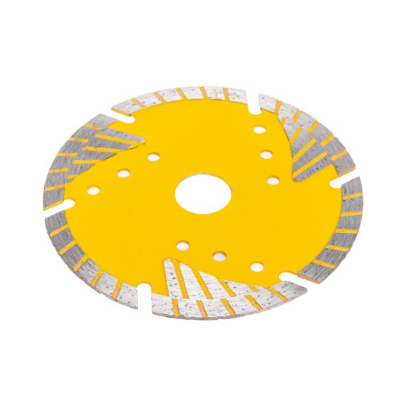 Фотография товара 'Kranz KR-90-0106 Диск алмазный отрезной Turbo сегментный с защитными секторами, 125х22,2x10мм'