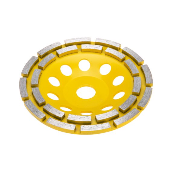 Фотография товара 'Kranz KR-90-0252 Чашка алмазная шлифовальная, двухрядная, 150х22,2мм'