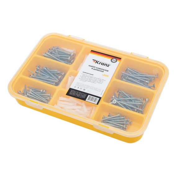 Фотография товара 'Kranz KR-01-3101-01 Набор саморезов и дюбелей'