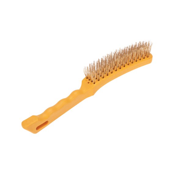 Фотография товара 'Kranz KR-91-1236 Щетка по металлу с пластиковой ручкой 4 ряд. 260 мм'