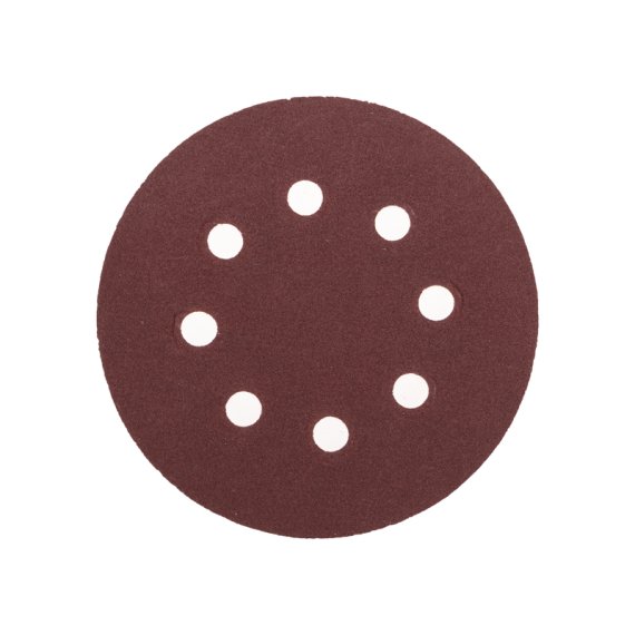 Фотография товара 'Kranz KR-91-1169 Диск абразивный на ворсовой основе, на липучке, перфорированный, P180, 125мм'